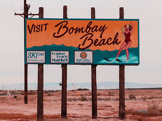 Bombay Beach sign